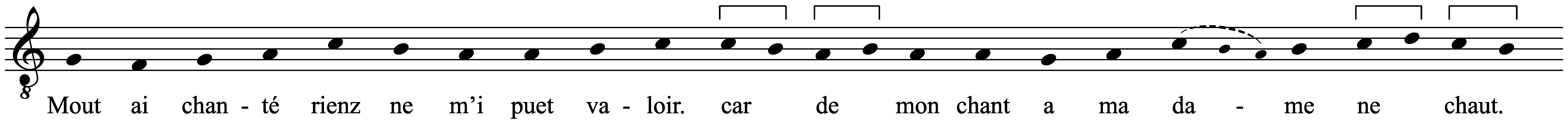 Work musical notation